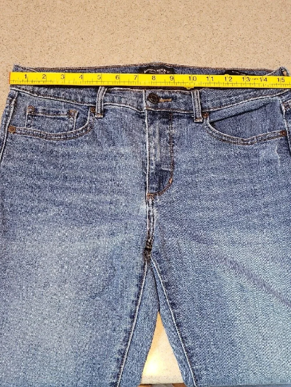 Banana Republic Girlfriend Cotton Stretch Raw Hem Denim Jeans Size 29